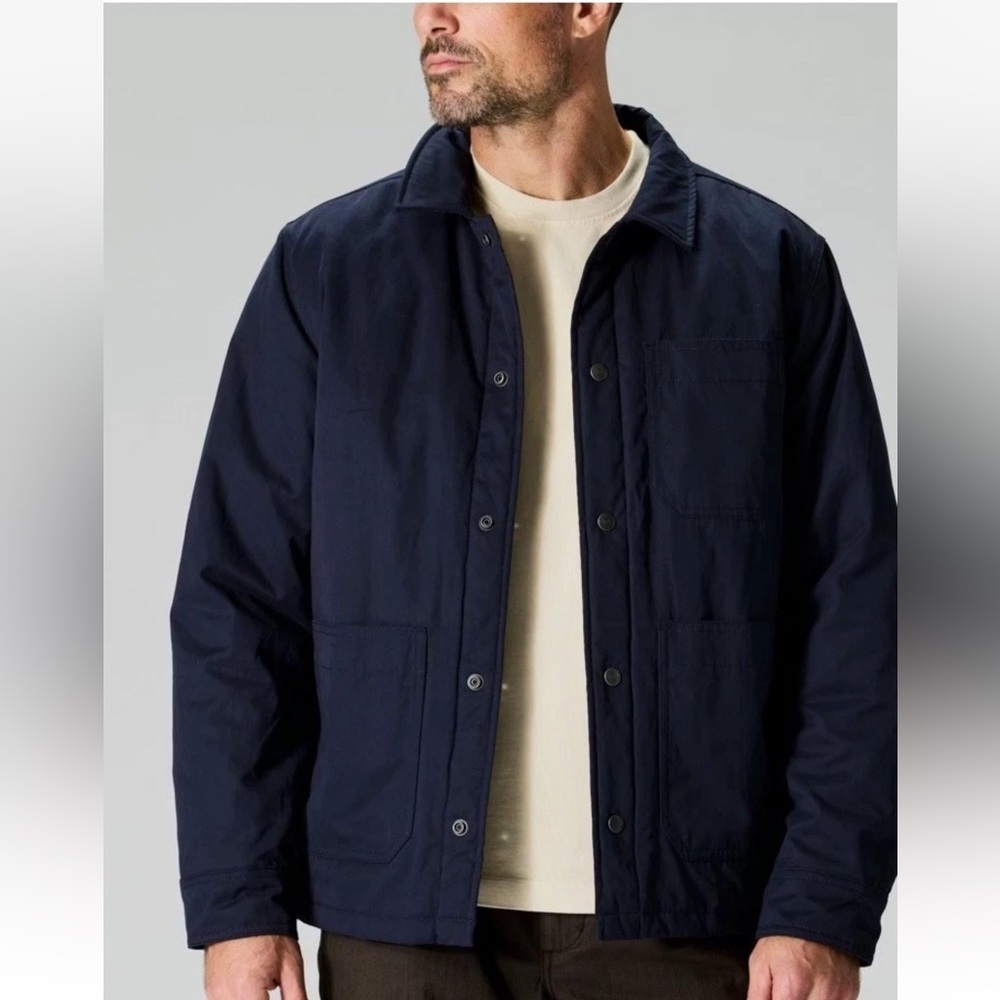 Flint and Tinder Quilted Chore Coat - Navy Blue Jacket Men’s Sz XL